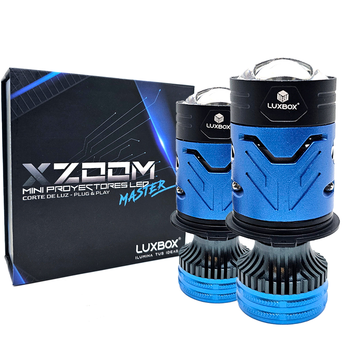 Lupas Led H4 Mini Proyectores Xzoom Master Alta/baja