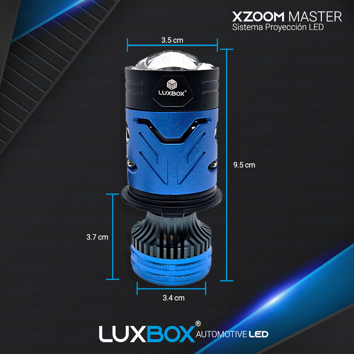 Lupas Led H4 Mini Proyectores Xzoom Master Alta/baja