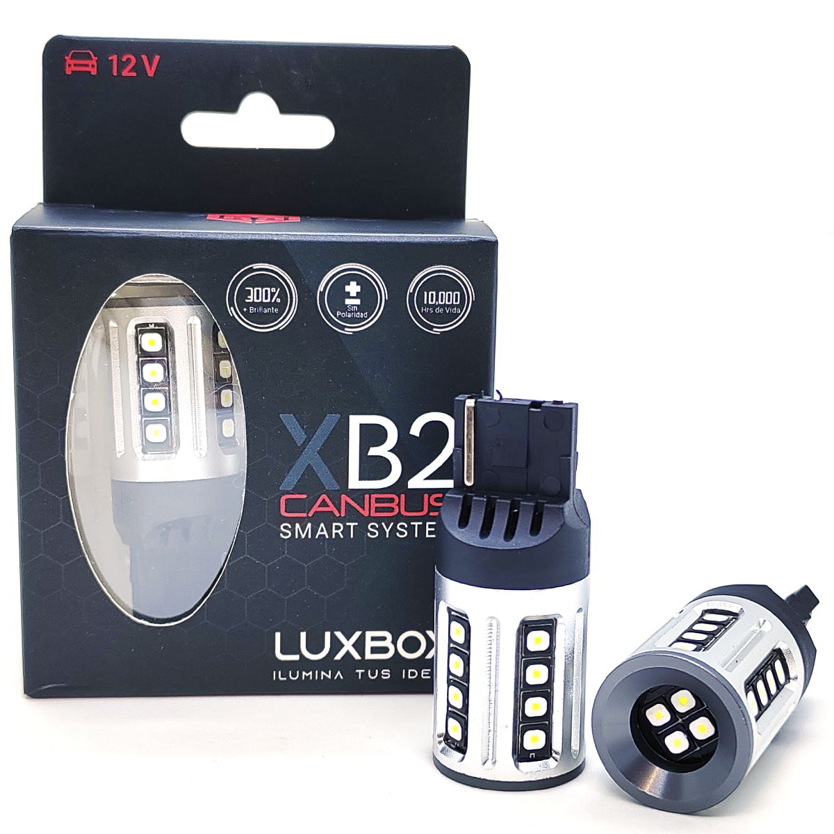 Focos Led Canbus XB2 Luxbox Para Stop Direccionales Reversa