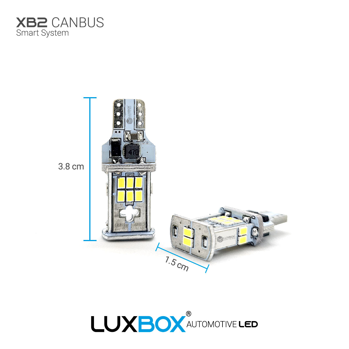 Focos LED De Pellizco T15 Canbus Premium Para Reversa