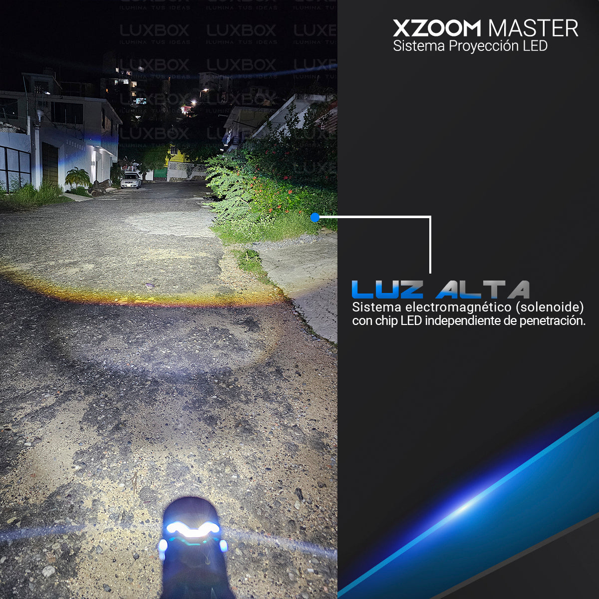 Lupas Led H4 Mini Proyectores Xzoom Master Alta/baja