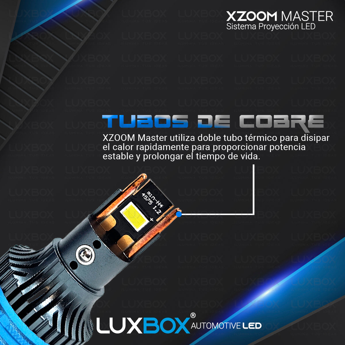 Lupas Led H4 Mini Proyectores Xzoom Master Alta/baja
