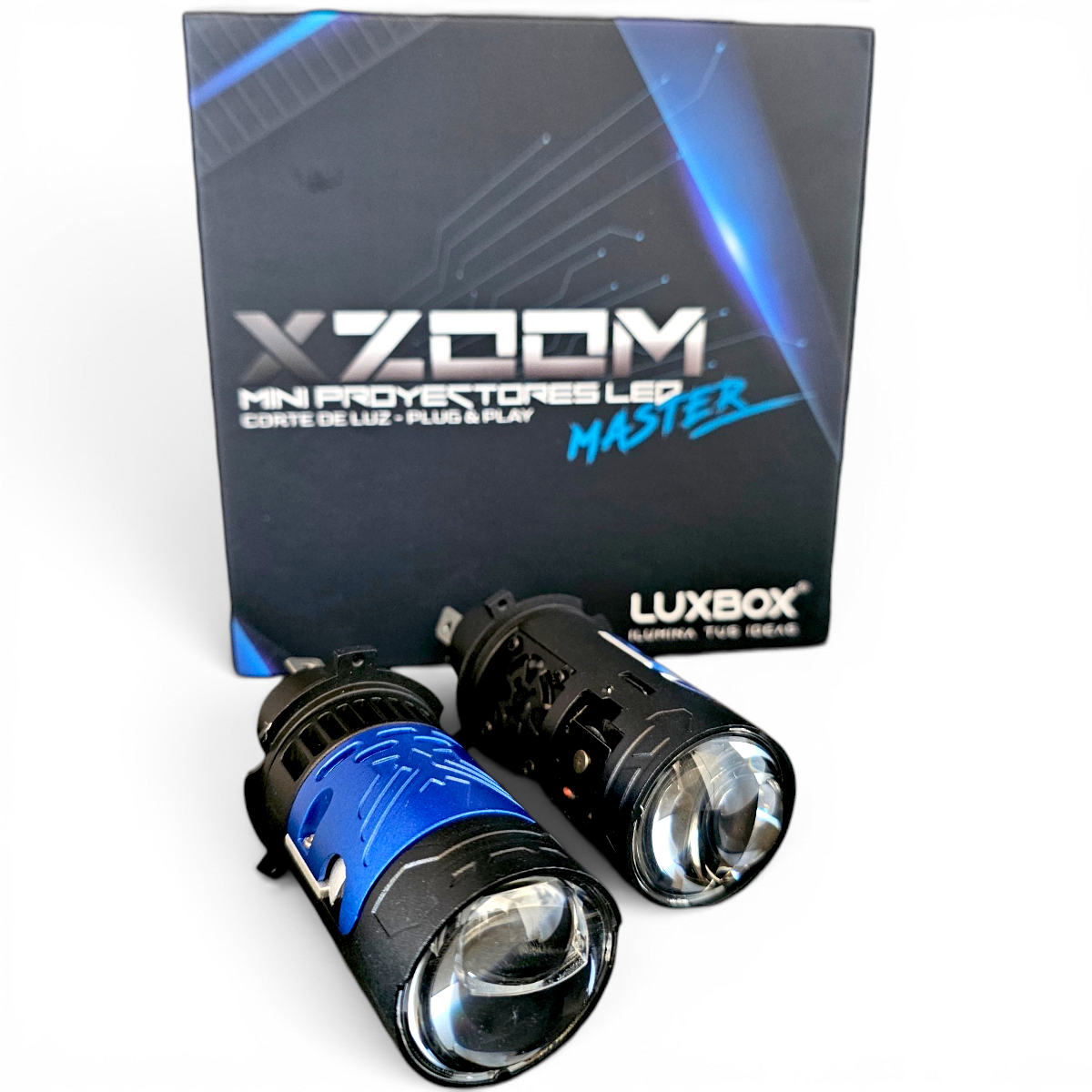 Lupas Led H4 Mini Proyectores Xzoom Master Alta/baja